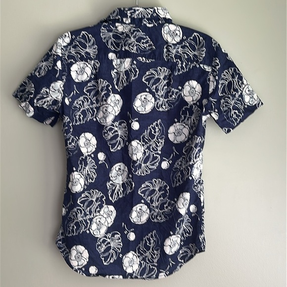 Goodfellow & Co Men’s Hawaiian Floral Print Button Down Shirt Cotton Beach Slim - Picture 2 of 7